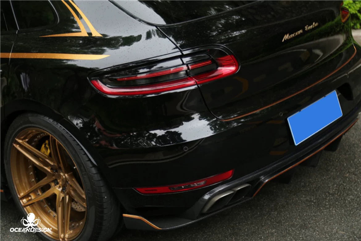 Porsche Macan ARTISAN-Style Carbon Fiber Aero Kit – Front Lip, Side Skirts, Rear Lip, Corner Pieces