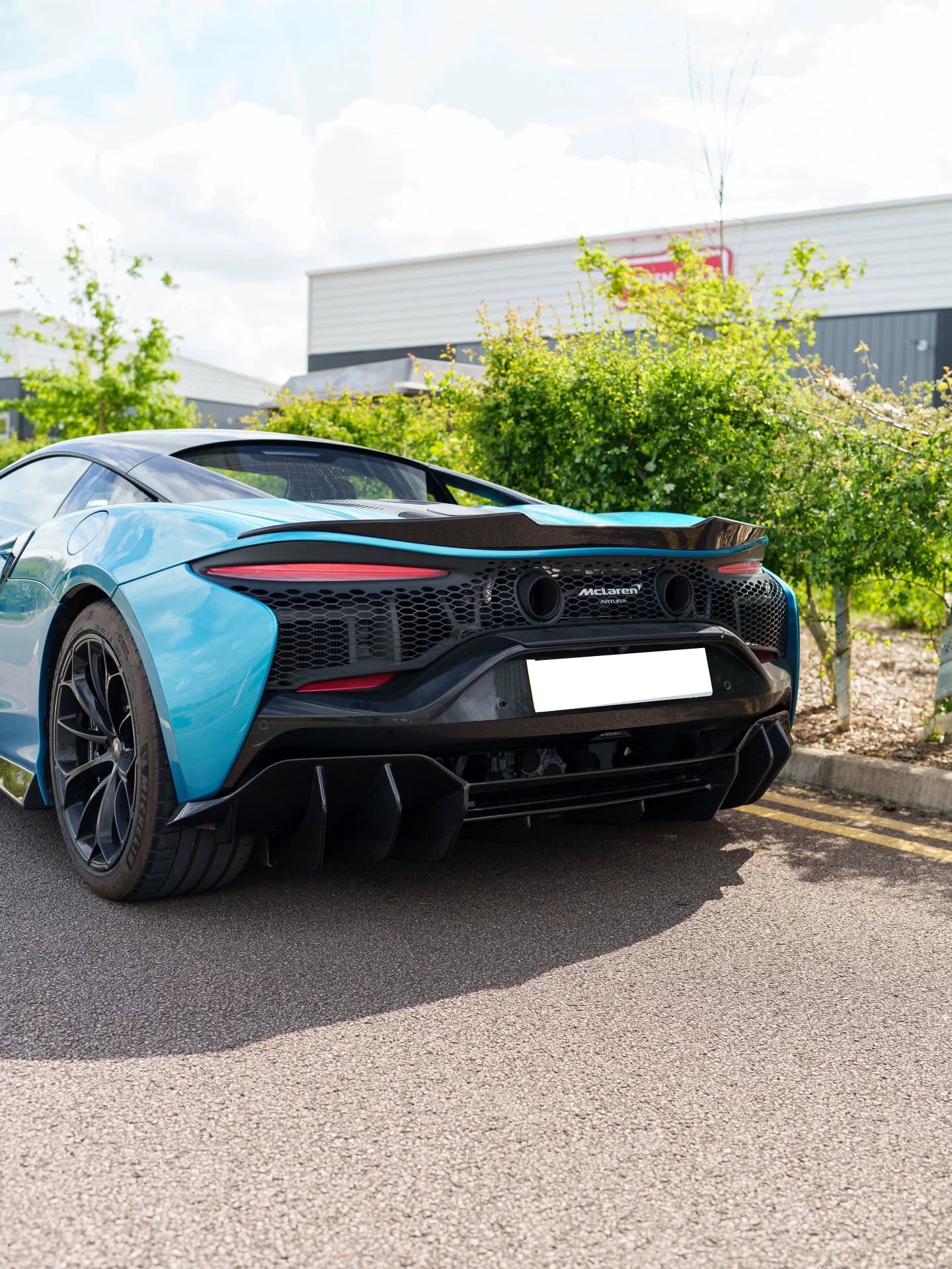 McLaren Artura CT-Style Dry Carbon Fiber Aero Kit – Front Lip, Side Skirts, Rear Lip, Rear Wing, Mirror Covers