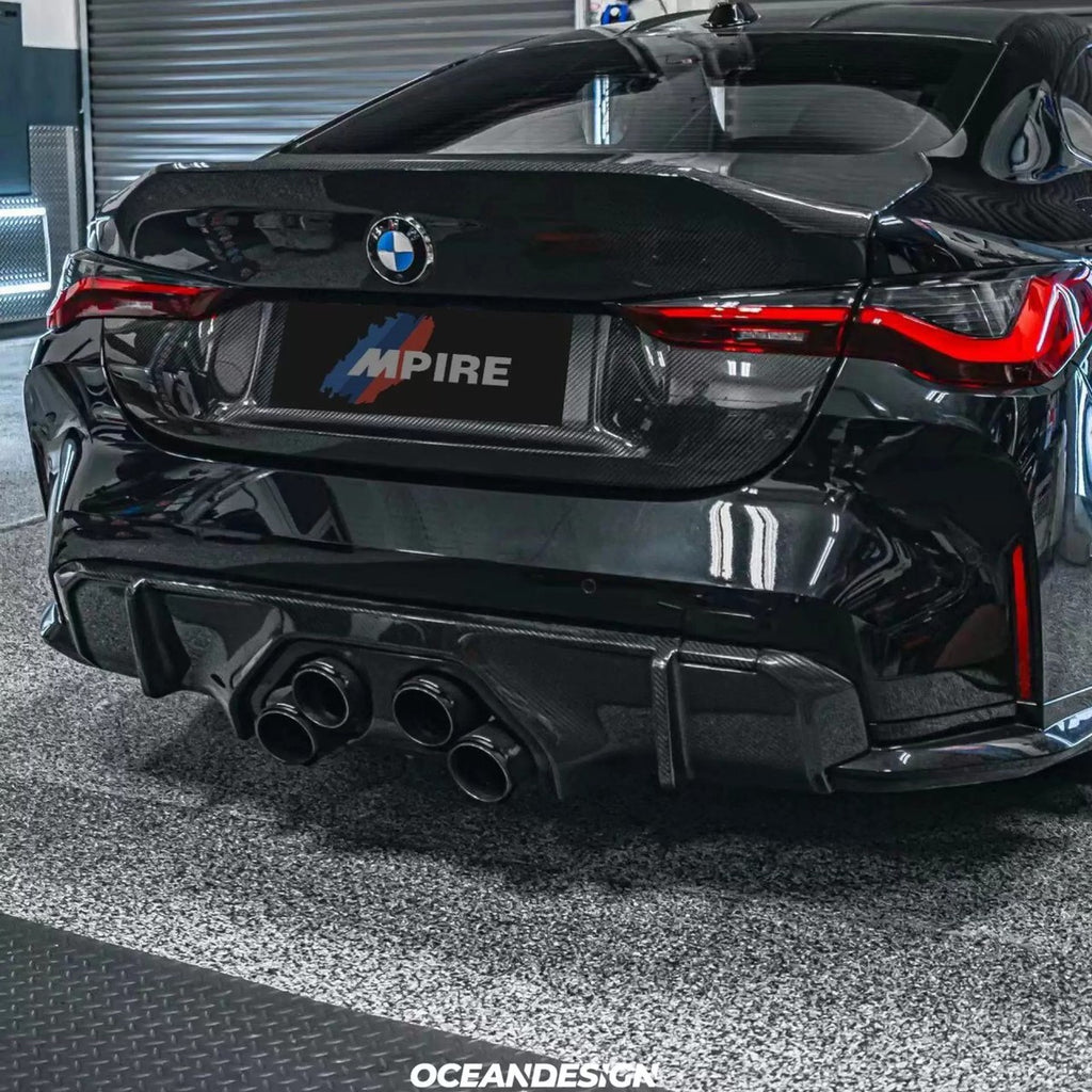 BMW G80 M3 / G82 M4 CSL-Style Dry Carbon Fiber Trunk Lid with Duck Tail Spoiler