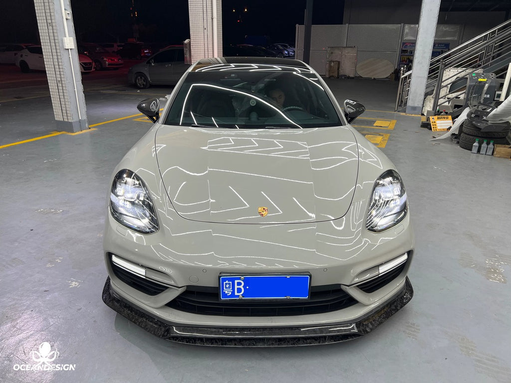 Porsche 971 Panamera OceanDesign OD-Style Dry Carbon Fiber Aero Kit – Front Lip / Side Skirts / Rear Lip / Rear Wing / Fender Trim
