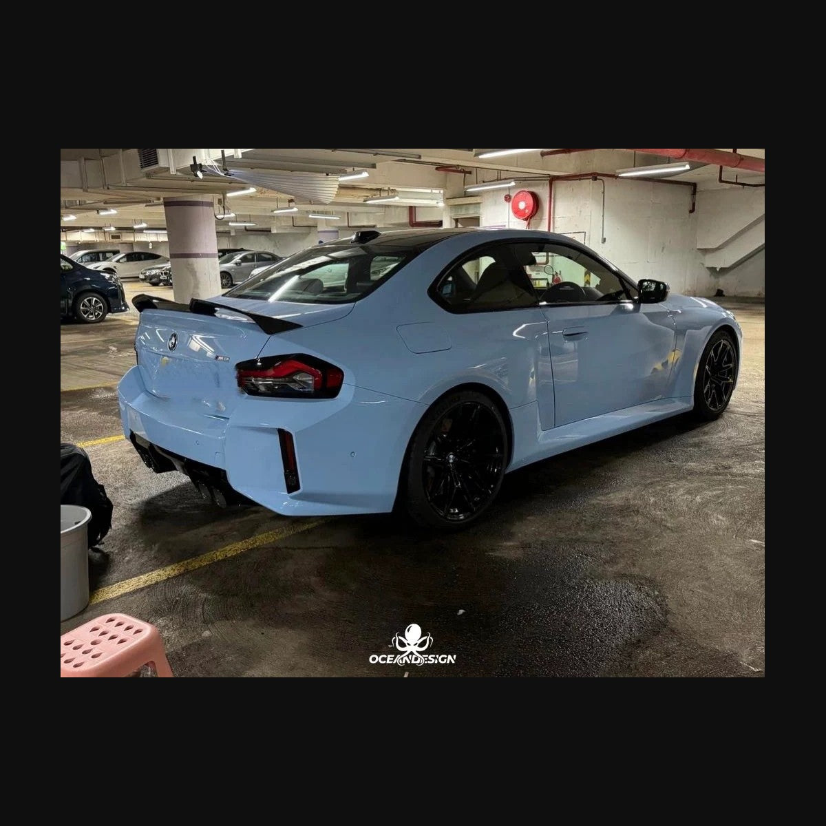 BMW G87 M2 / G42 M240i Ocean Design OD & AR Dry Carbon Fiber Rear Wing / Spoiler