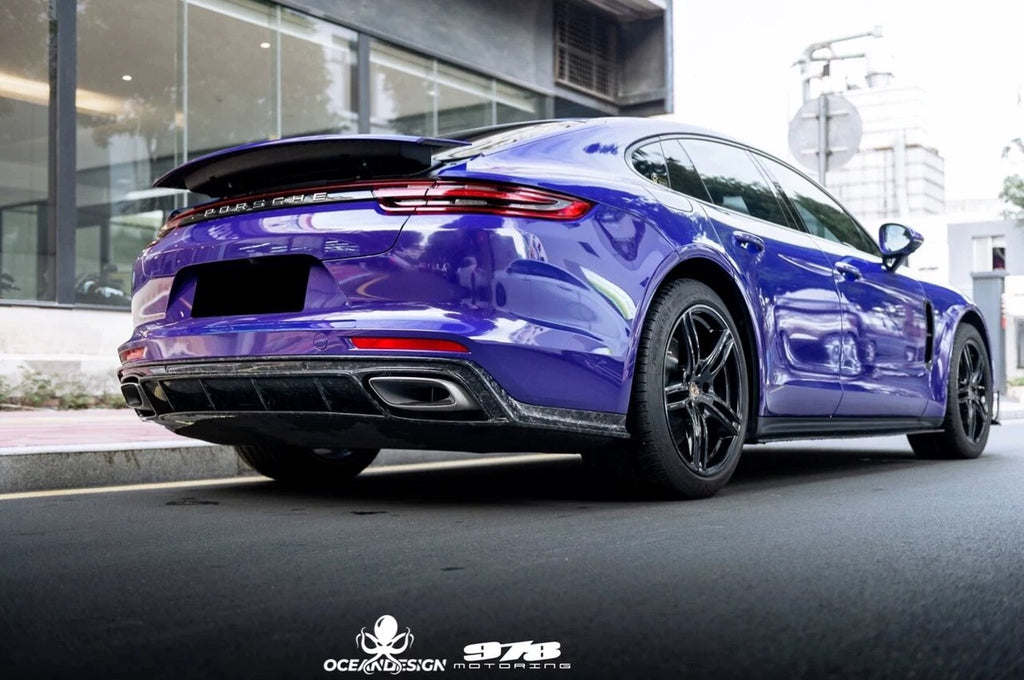Porsche 971 Panamera OceanDesign OD-Style Dry Carbon Fiber Aero Kit – Front Lip / Side Skirts / Rear Lip / Rear Wing / Fender Trim