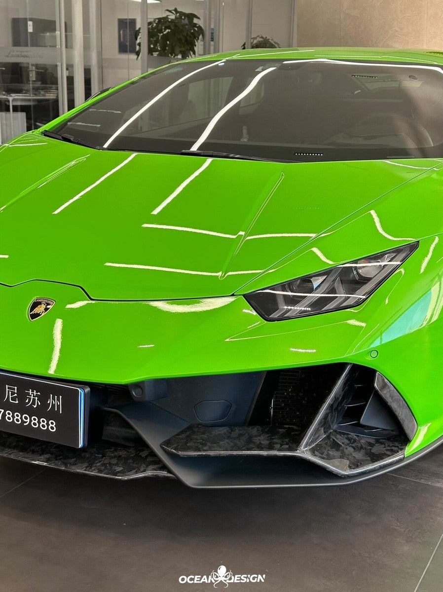 Lamborghini Huracan EVO N-Style Dry Carbon Fiber Aero Kit – Front Lip / Side Skirts / Rear Lip / Wing / 1016 Hood