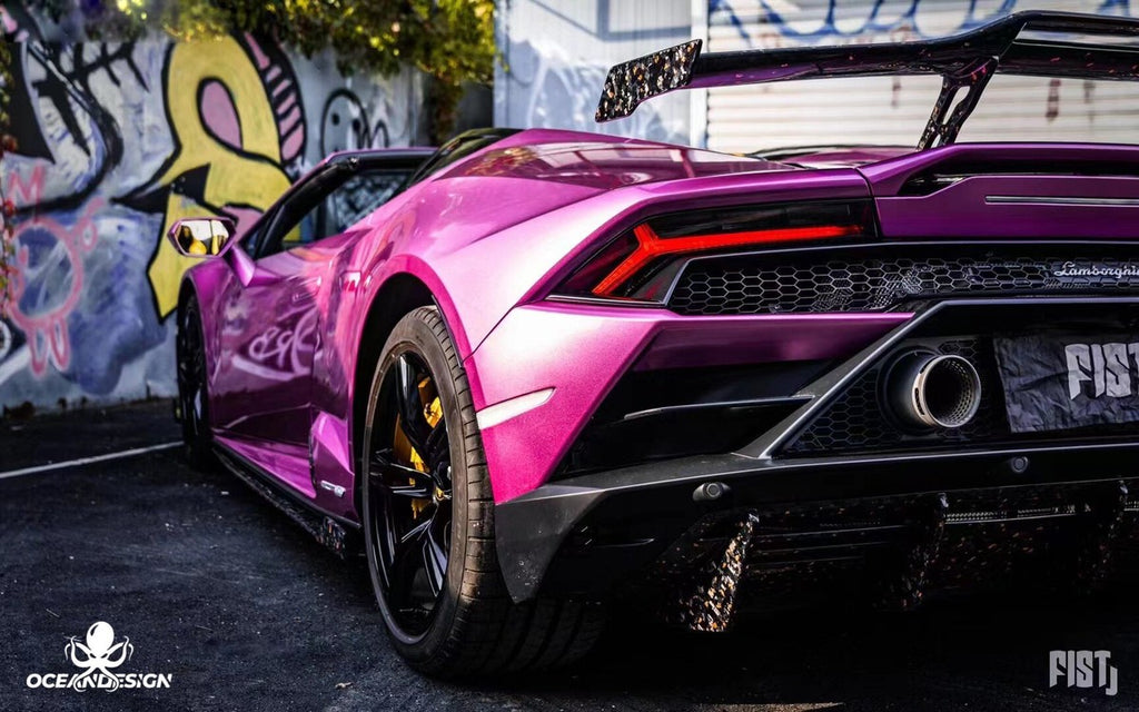 Lamborghini Huracan EVO RWD OD Style Dry Carbon Fiber Aero Kit – Front Lip / Side Skirts / Rear Lip / Wing / Hood / Mirrors