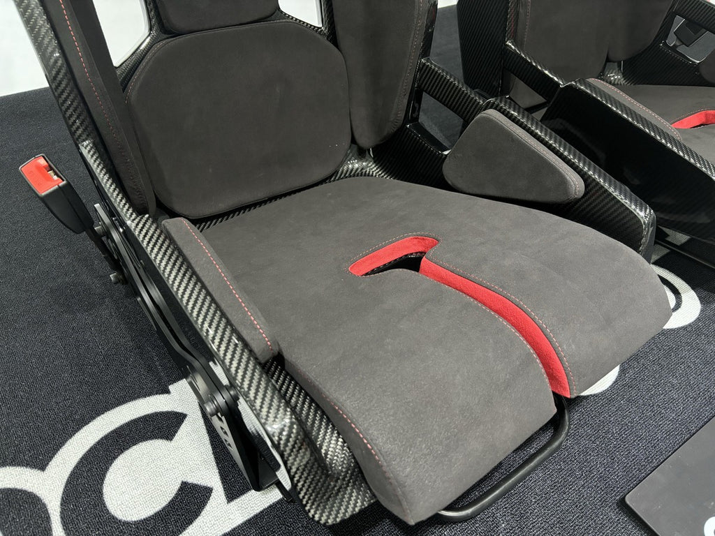 Porsche GW Style Dry Carbon Fiber One-Piece Racing Bucket Seat – Alcantara Lightweight