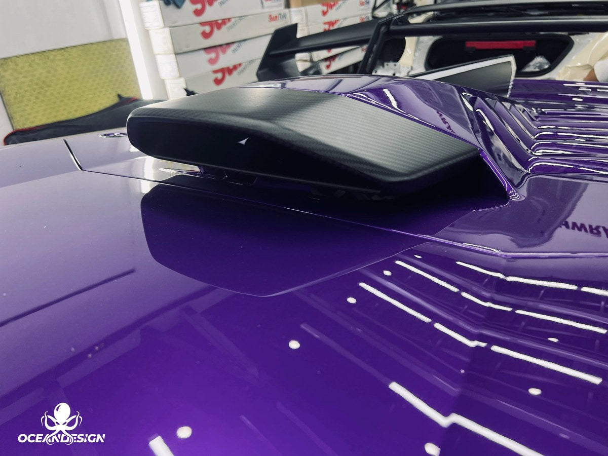 Lamborghini STO OEM Style Dry Carbon Fiber Aero Kit – Front Lip, Rear Lip, Rear Wing, Mirror Covers, Front Corner Pieces, Engine Bay Vents, Hood Vents