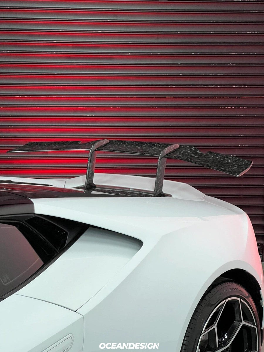 Lamborghini Huracan EVO N-Style Dry Carbon Fiber Aero Kit – Front Lip / Side Skirts / Rear Lip / Wing / 1016 Hood
