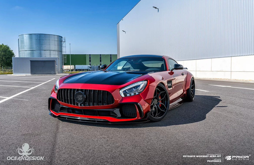 Mercedes-Benz AMG GT / GTC PD Style Carbon Fiber Aero Kit – Front Bumper, Rear Bumper, Front Lip, Rear Lip, Rear Wing, Side Skirts, Front Air Vents, Canards