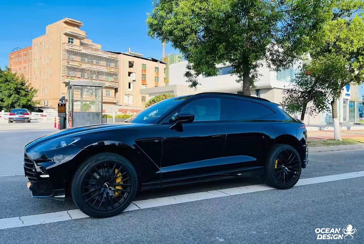 Aston Martin DBX / DBX 707 Dry Carbon Fiber Aero Kit – Front Bumper / Side Skirts / Rear Bumper / Wing / DRL