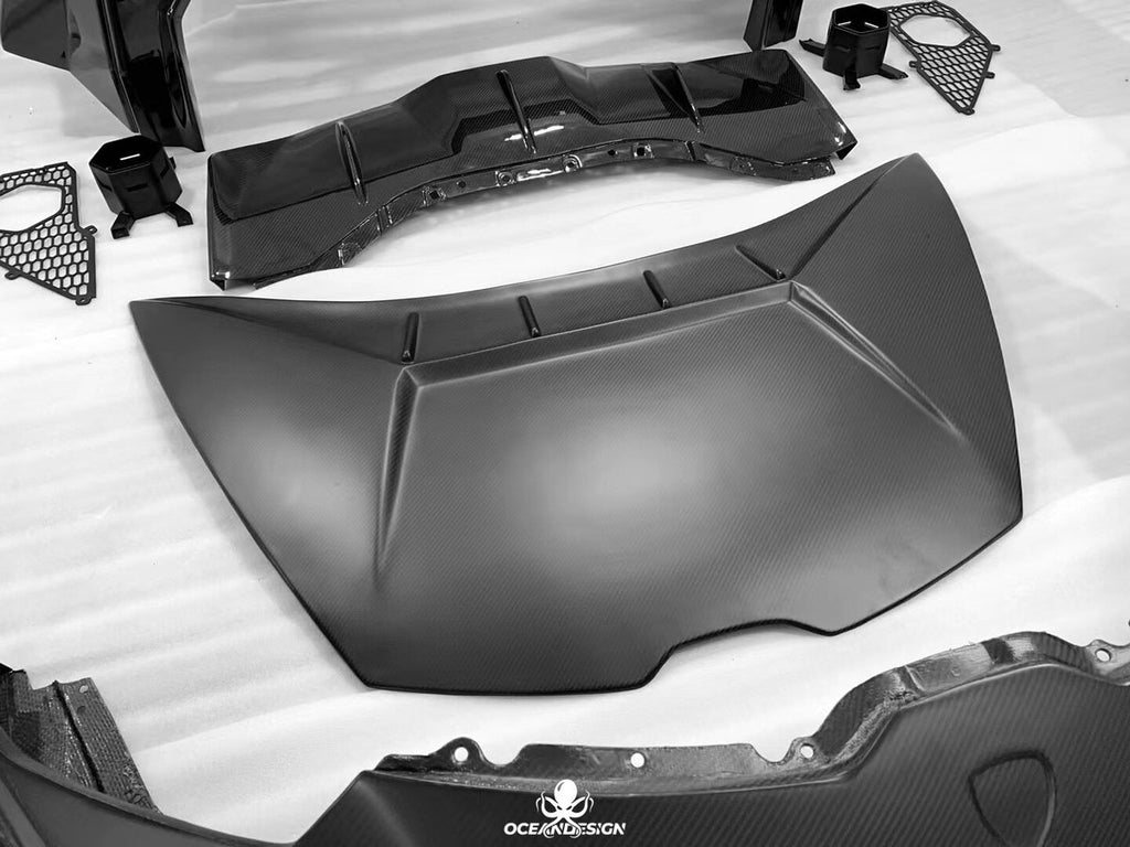 Lamborghini Huracan LP580 / LP610 / EVO Tecnica Style Dry Carbon Fiber Full Body Kit
