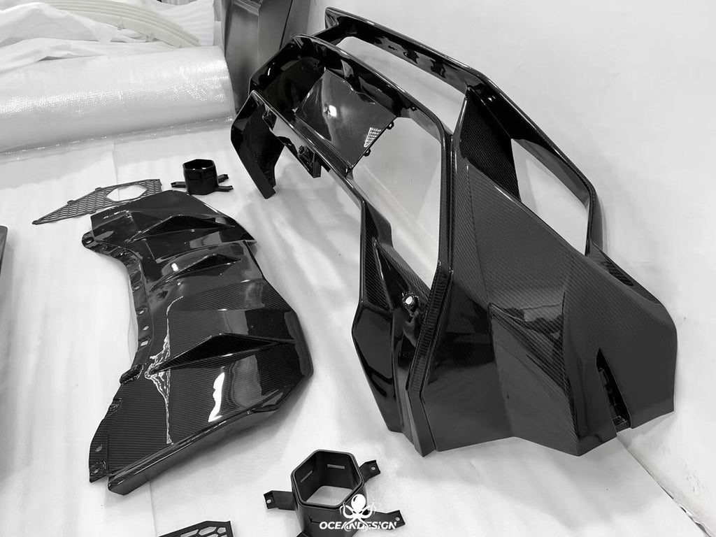 Lamborghini Huracan LP580 / LP610 / EVO Tecnica Style Dry Carbon Fiber Full Body Kit