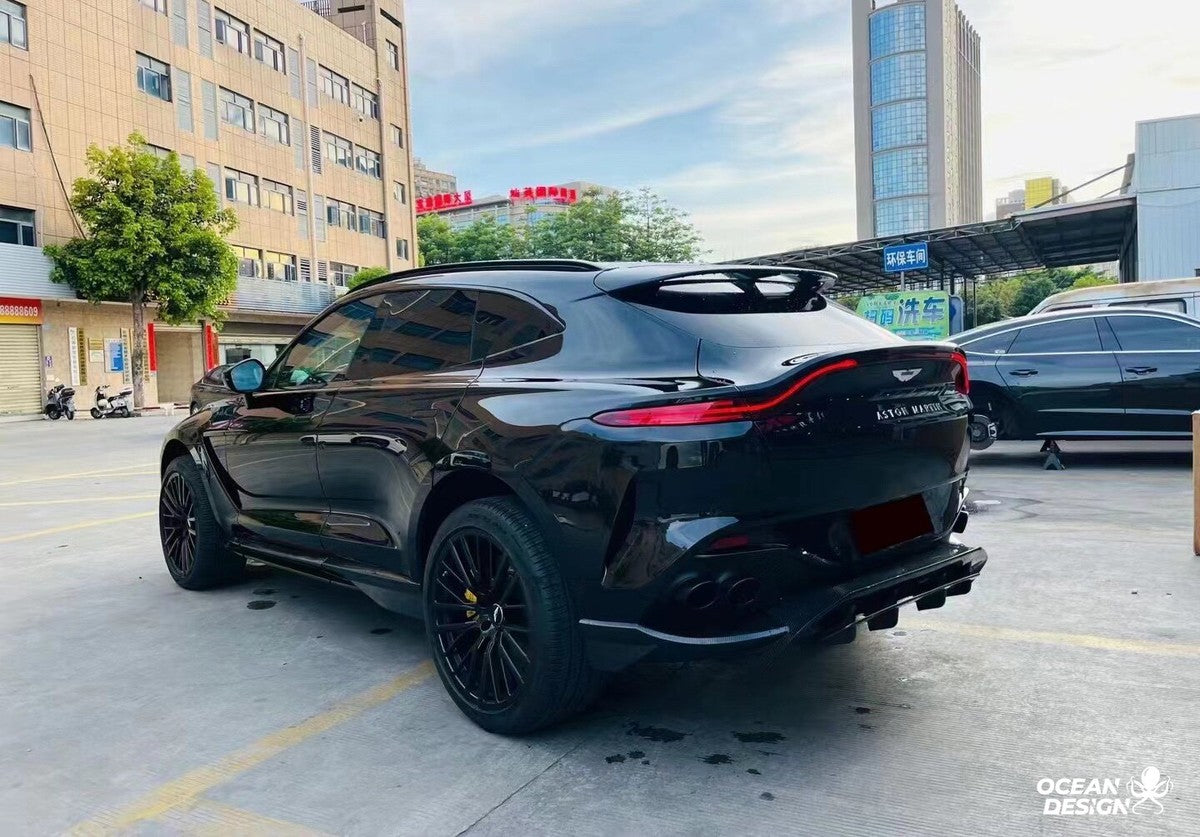 Aston Martin DBX / DBX 707 Dry Carbon Fiber Aero Kit – Front Bumper / Side Skirts / Rear Bumper / Wing / DRL