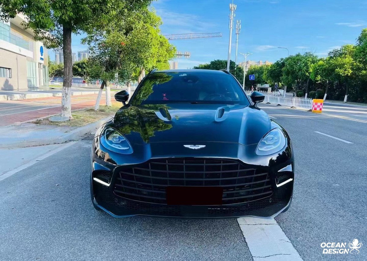 Aston Martin DBX / DBX 707 Dry Carbon Fiber Aero Kit – Front Bumper / Side Skirts / Rear Bumper / Wing / DRL
