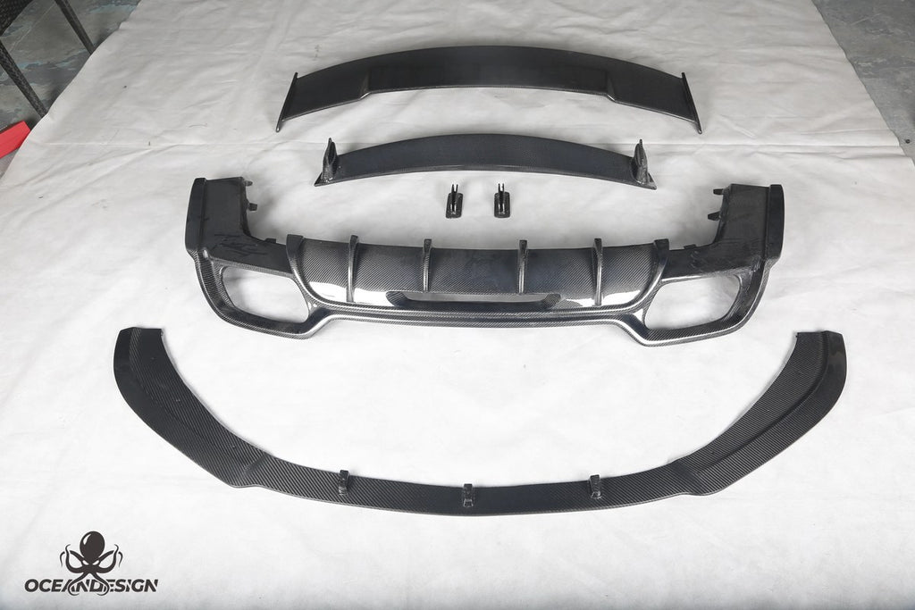 Mercedes-Benz AMG GT / GTC PD Style Carbon Fiber Aero Kit – Front Bumper, Rear Bumper, Front Lip, Rear Lip, Rear Wing, Side Skirts, Front Air Vents, Canards