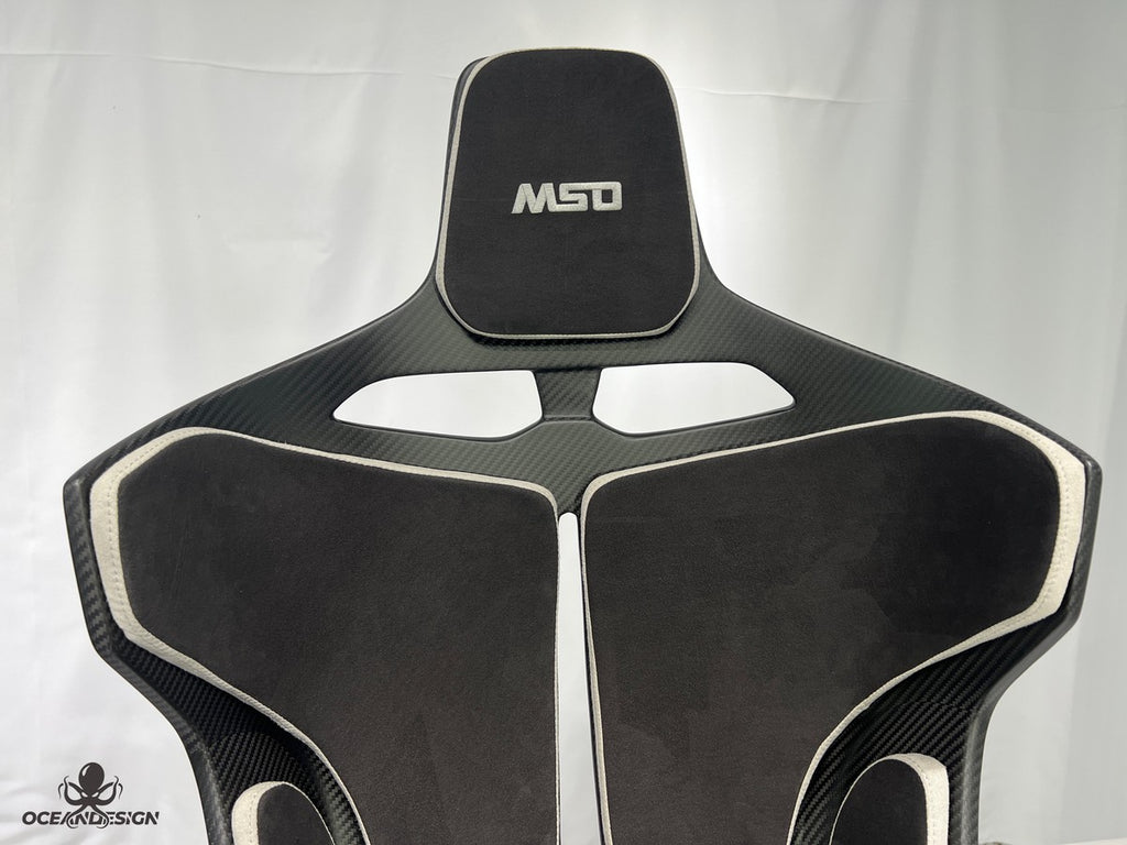 McLaren Senna Style Dry Carbon Fiber One-Piece Racing Bucket Seat – Alcantara Lightweight