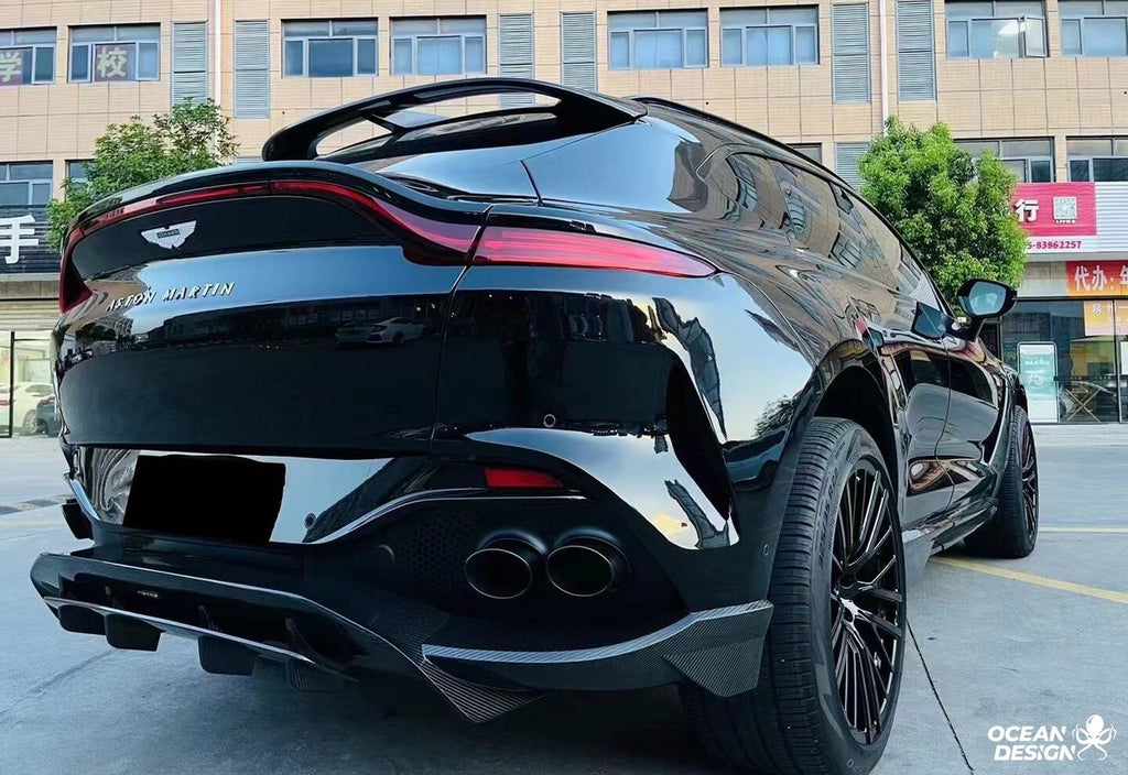 Aston Martin DBX / DBX 707 Dry Carbon Fiber Aero Kit – Front Bumper / Side Skirts / Rear Bumper / Wing / DRL