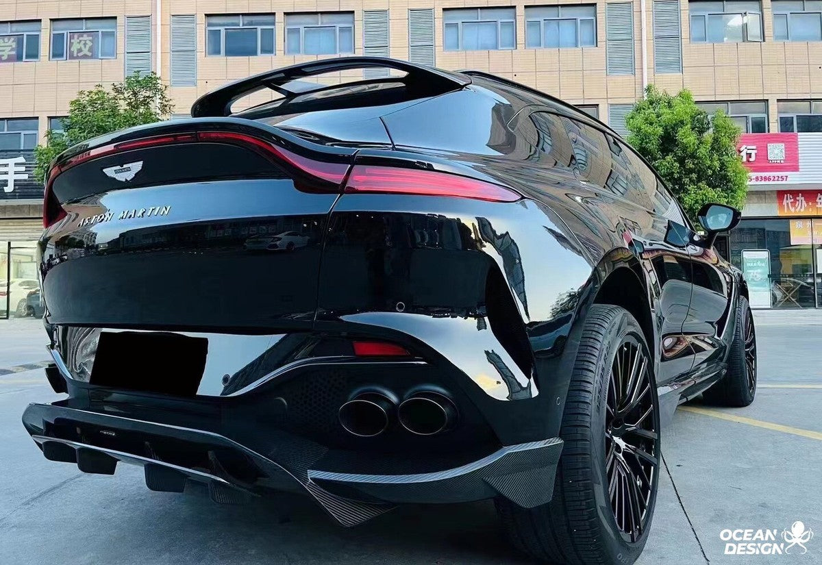 Aston Martin DBX / DBX 707 Dry Carbon Fiber Aero Kit – Front Bumper / Side Skirts / Rear Bumper / Wing / DRL