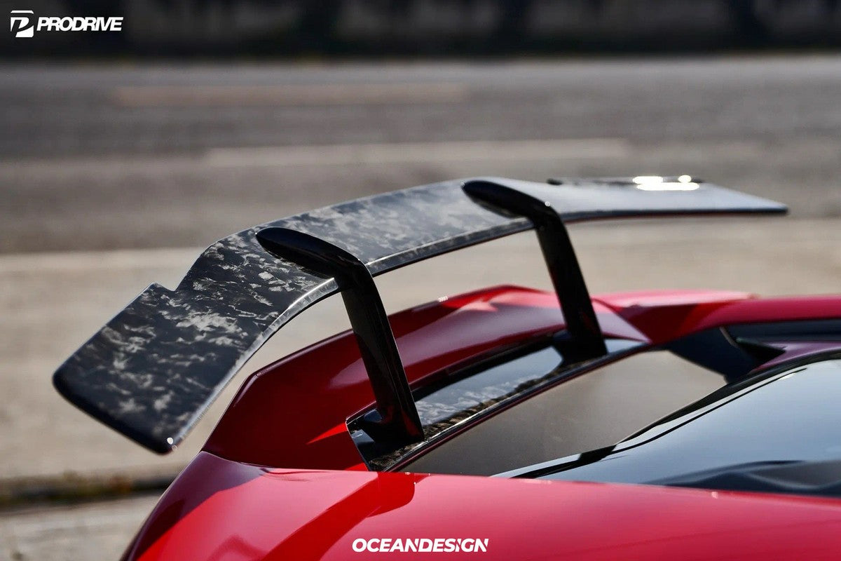 Lamborghini Huracan EVO N-Style Dry Carbon Fiber Aero Kit – Front Lip / Side Skirts / Rear Lip / Wing / 1016 Hood