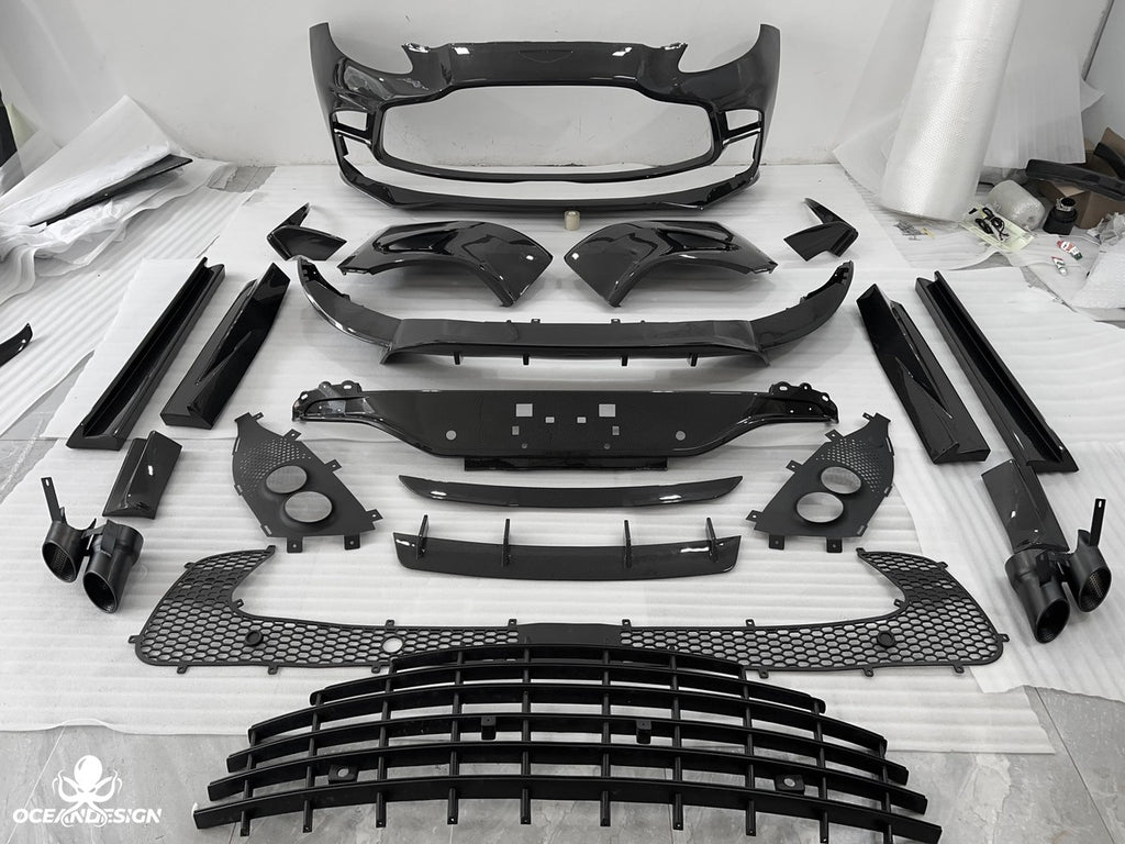 Aston Martin DBX / DBX 707 Dry Carbon Fiber Aero Kit – Front Bumper / Side Skirts / Rear Bumper / Wing / DRL