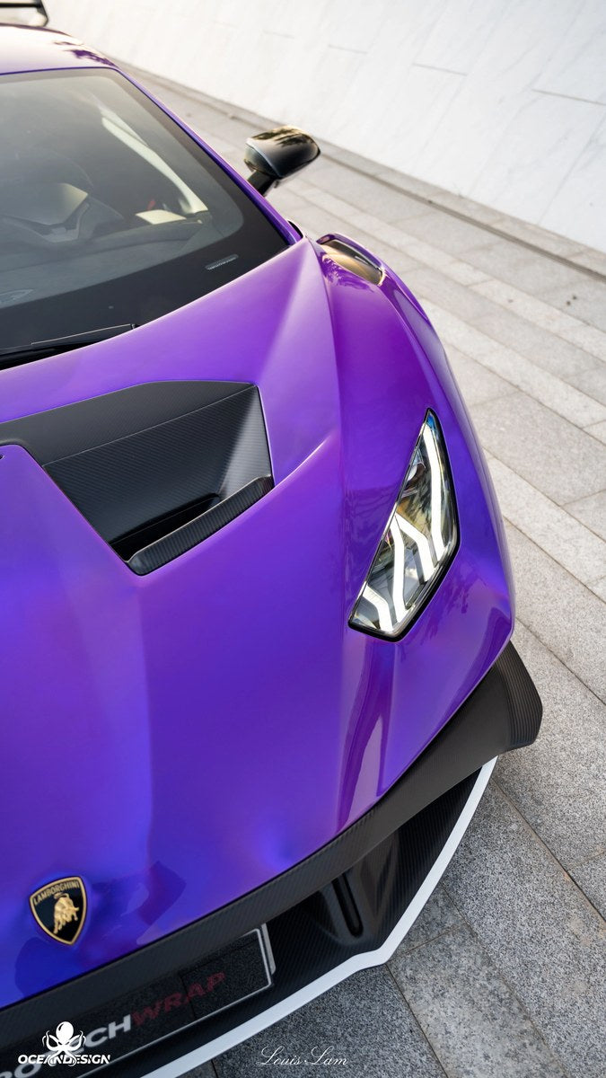 Lamborghini STO OEM Style Dry Carbon Fiber Aero Kit – Front Lip, Rear Lip, Rear Wing, Mirror Covers, Front Corner Pieces, Engine Bay Vents, Hood Vents