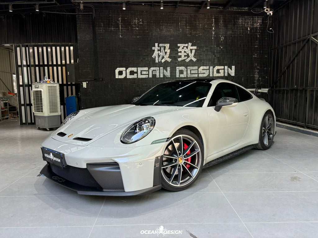 Porsche 911 992 to 992.2 GT3 Style Dry Carbon Fiber Conversion Kit – Front Bumper, Rear Bumper, Hood, Side Skirts, Engine Cover, GT Wing, Exhaust & More