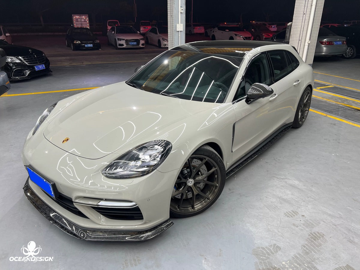 Porsche 971 Panamera OceanDesign OD-Style Dry Carbon Fiber Aero Kit – Front Lip / Side Skirts / Rear Lip / Rear Wing / Fender Trim