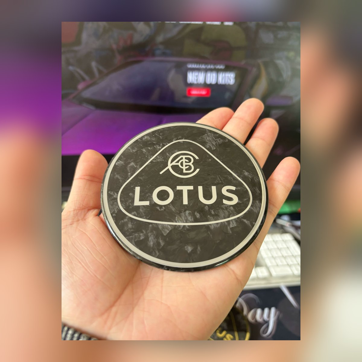 Lotus Emira / Eletre / Emeya Forged Carbon Fiber Marble-Texture Emblem