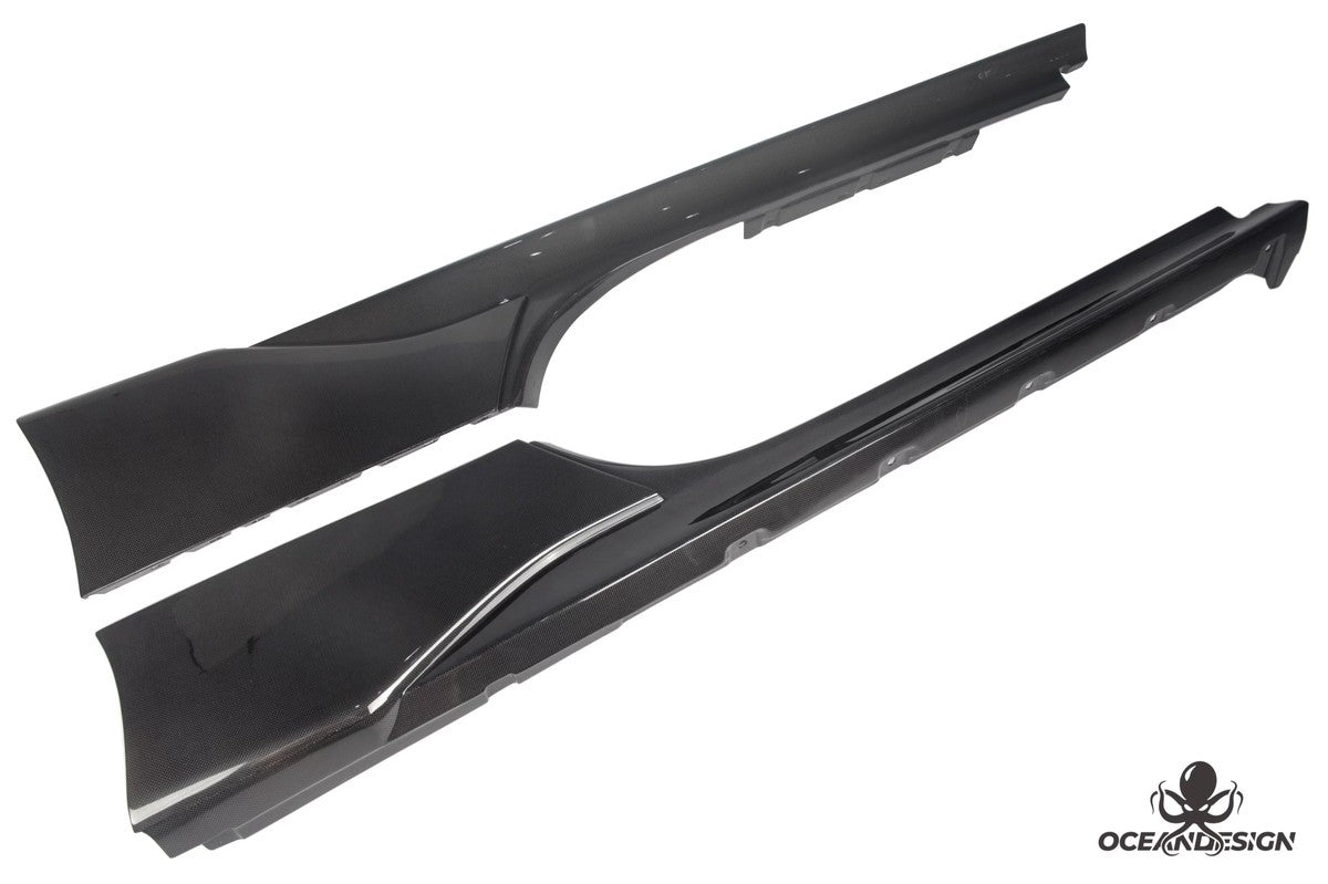 Ferrari SF90 OEM Style Dry Carbon Fiber Aero Kit – Front Lip, Side Skirts, Rear Lip, Track Wing, Engine Bay Trim, Mirror Covers, Door Panels, Fender Flares