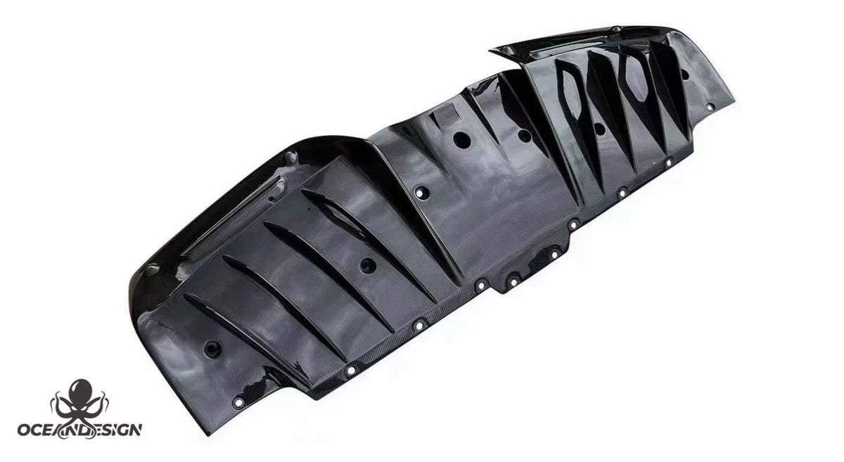Ferrari SF90 OEM Style Dry Carbon Fiber Aero Kit – Front Lip, Side Skirts, Rear Lip, Track Wing, Engine Bay Trim, Mirror Covers, Door Panels, Fender Flares