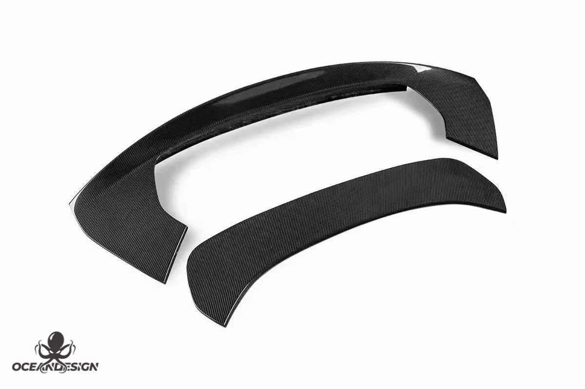 Ferrari SF90 OEM Style Dry Carbon Fiber Aero Kit – Front Lip, Side Skirts, Rear Lip, Track Wing, Engine Bay Trim, Mirror Covers, Door Panels, Fender Flares