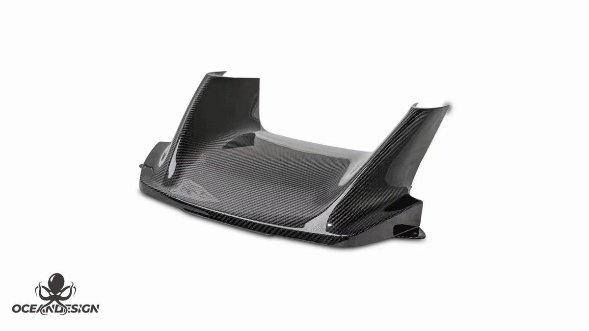 Ferrari SF90 OEM Style Dry Carbon Fiber Aero Kit – Front Lip, Side Skirts, Rear Lip, Track Wing, Engine Bay Trim, Mirror Covers, Door Panels, Fender Flares