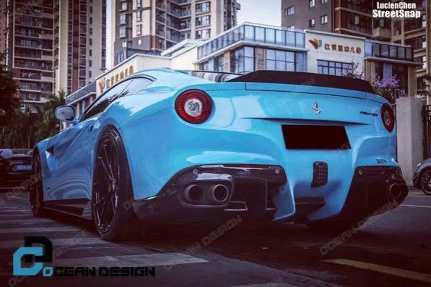 Ferrari F12 NOVITEC ROSSO Style Dry Carbon Fiber Rear Wing Spoiler – Semi-Carbon & Full Carbon