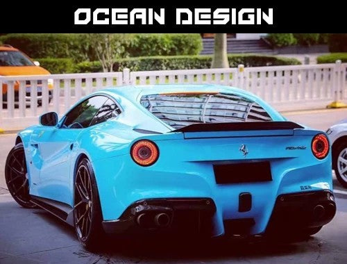 Ferrari F12 NOVITEC ROSSO Style Dry Carbon Fiber Rear Wing Spoiler – Semi-Carbon & Full Carbon