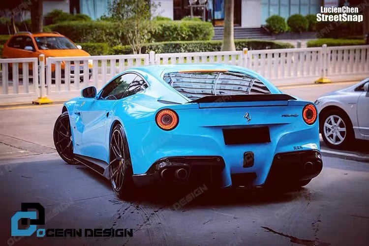 Ferrari F12 NOVITEC ROSSO Style Dry Carbon Fiber Rear Wing Spoiler – Semi-Carbon & Full Carbon