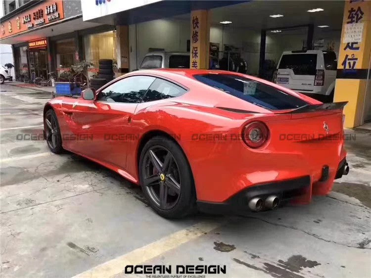 Ferrari F12 NOVITEC ROSSO Style Dry Carbon Fiber Rear Wing Spoiler – Semi-Carbon & Full Carbon