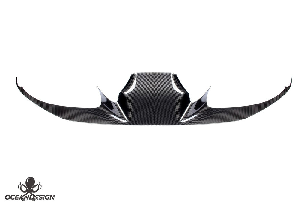 Ferrari F8 OEM Style Dry Carbon Fiber Aero Kit – Front Lip, Rear Lip, Side Skirts, Side Vents, Mirror Covers, Engine Interior Trim