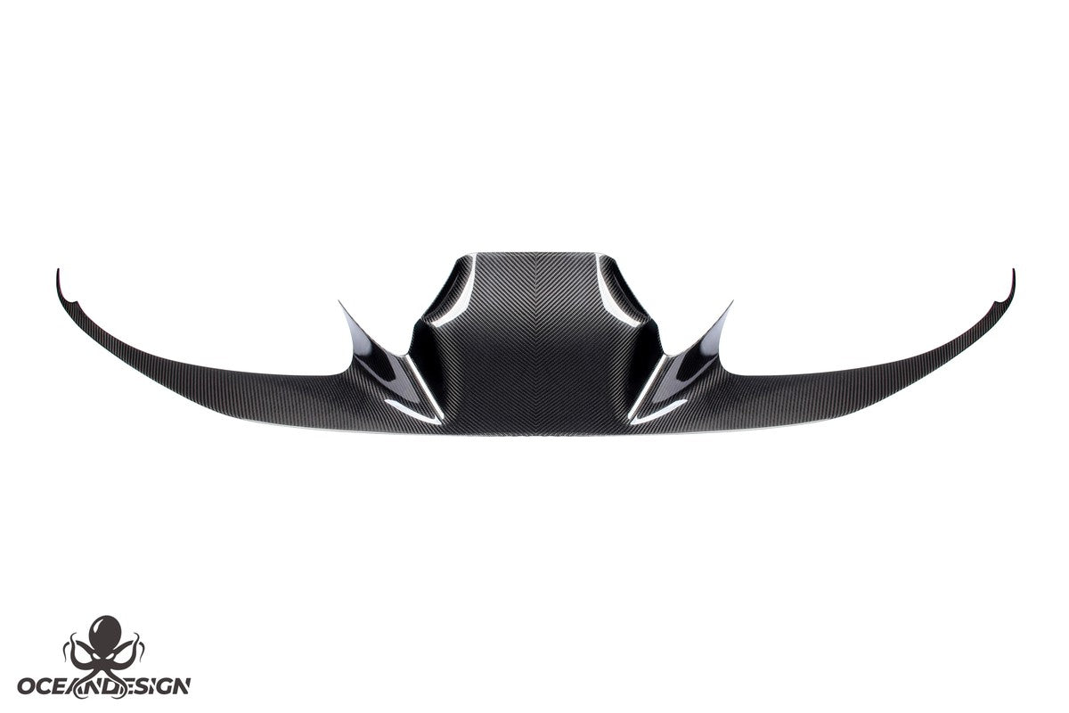 Ferrari F8 OEM Style Dry Carbon Fiber Aero Kit – Front Lip, Rear Lip, Side Skirts, Side Vents, Mirror Covers, Engine Interior Trim