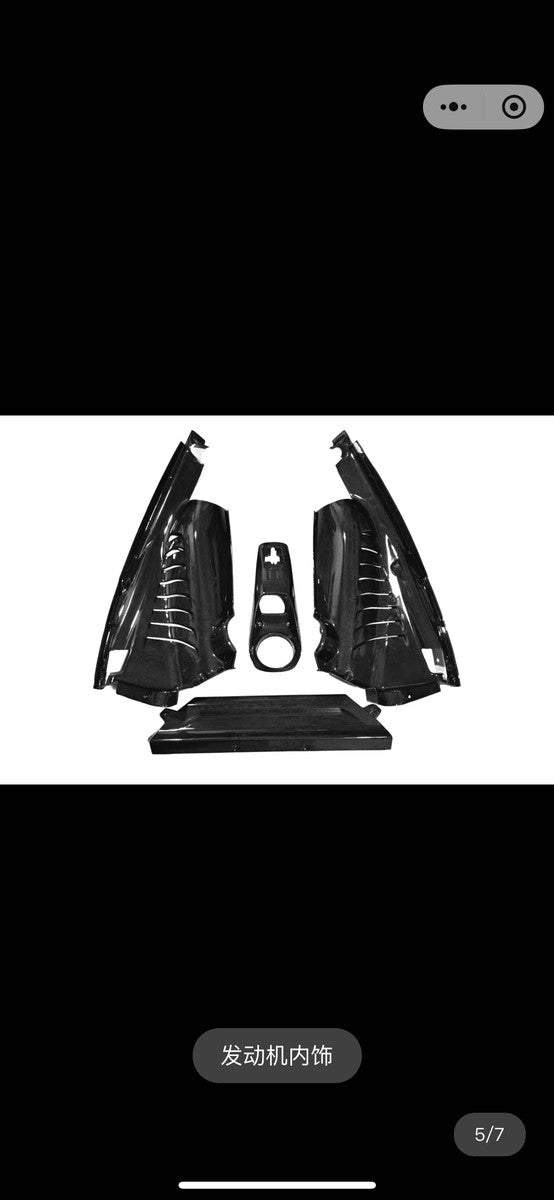 Ferrari F8 OEM Style Dry Carbon Fiber Aero Kit – Front Lip, Rear Lip, Side Skirts, Side Vents, Mirror Covers, Engine Interior Trim