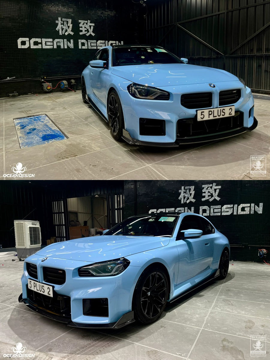 BMW G87 M2 OceanDesign OD-Style Dry Carbon Fiber Aero Kit – Front Lip / Side Skirts / Rear Lip / Rear Wing / Corner Pieces / Bumper Trim
