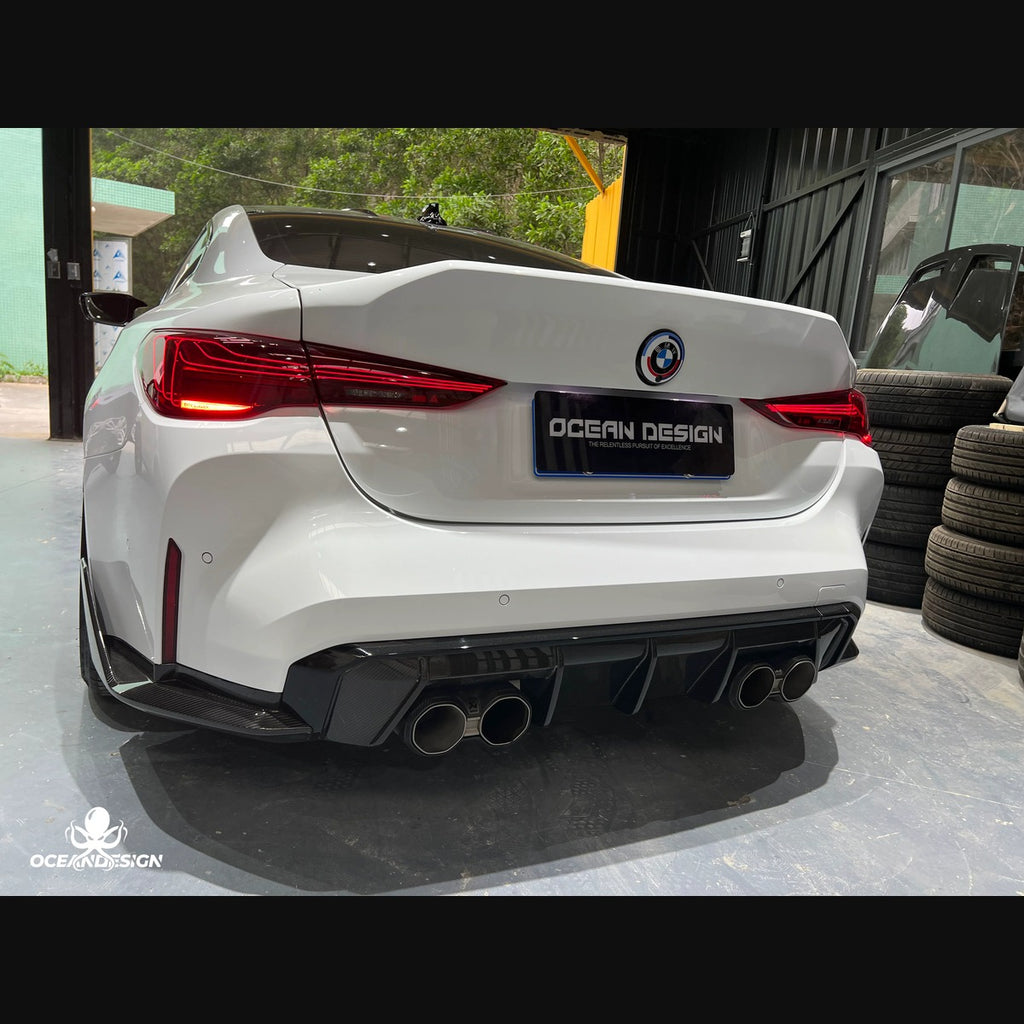 BMW G80 M3 / G82 M4 CSL-Style Dry Carbon Fiber Trunk Lid with Duck Tail Spoiler