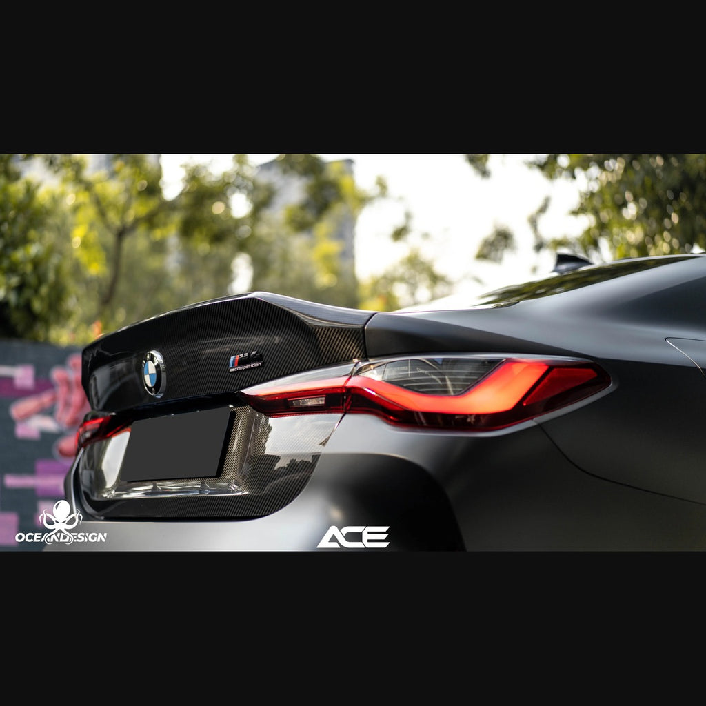 BMW G80 M3 / G82 M4 CSL-Style Dry Carbon Fiber Trunk Lid with Duck Tail Spoiler