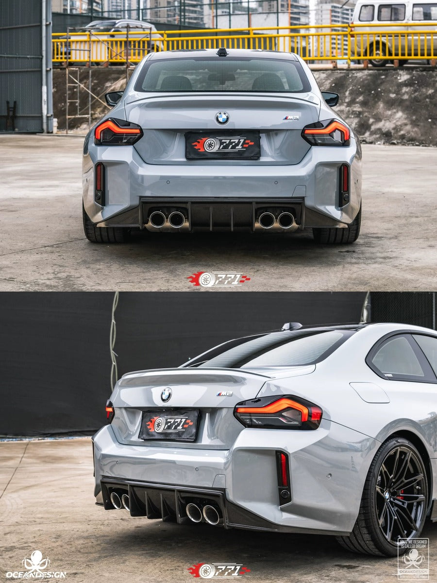 BMW G87 M2 OceanDesign OD-Style Dry Carbon Fiber Aero Kit – Front Lip / Side Skirts / Rear Lip / Rear Wing / Corner Pieces / Bumper Trim