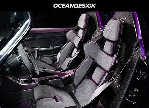 Porsche GW Style Dry Carbon Fiber One-Piece Racing Bucket Seat – Alcantara Lightweight