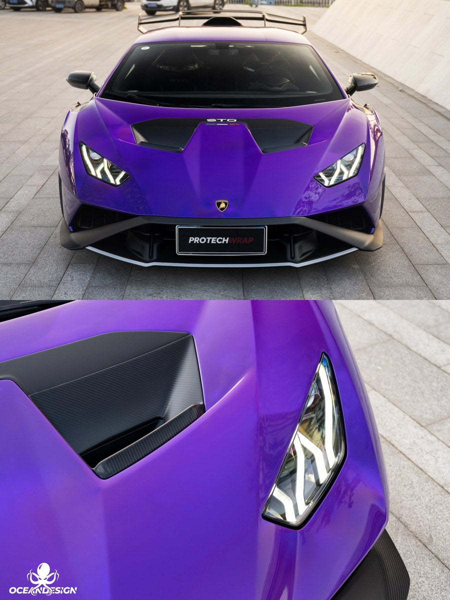 Lamborghini STO carbon rear lip spoiler gloss