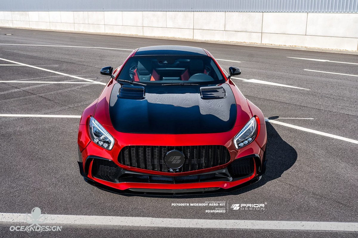 Mercedes-Benz AMG GT / GTC PD Style Carbon Fiber Aero Kit – Front Bumper, Rear Bumper, Front Lip, Rear Lip, Rear Wing, Side Skirts, Front Air Vents, Canards