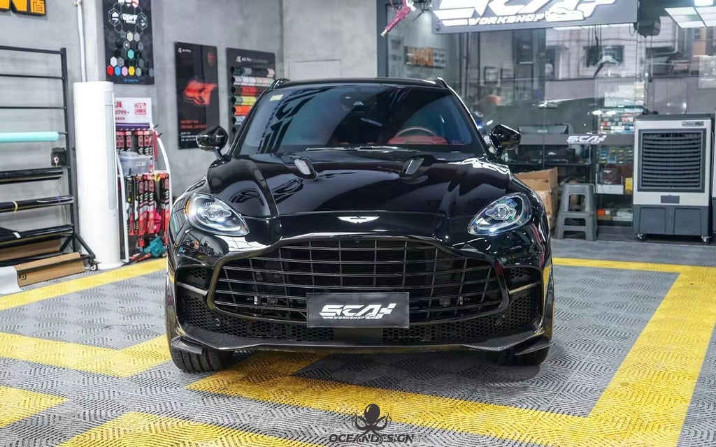 Aston Martin DBX / DBX 707 Dry Carbon Fiber Aero Kit – Front Bumper / Side Skirts / Rear Bumper / Wing / DRL