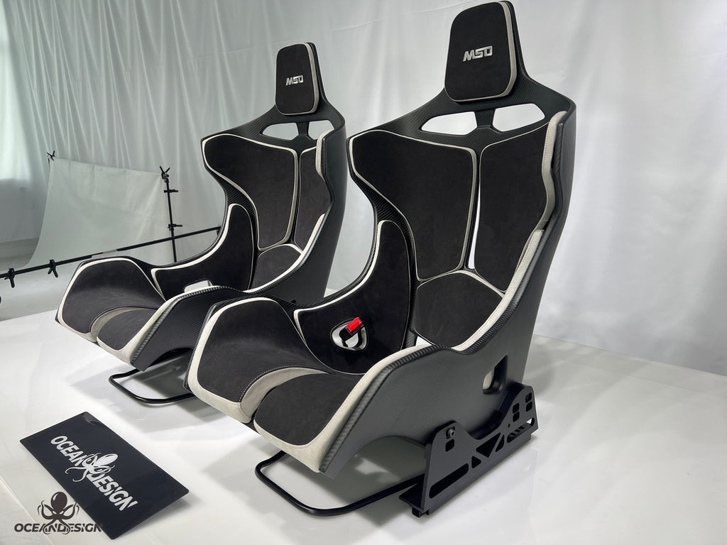 McLaren Senna Style Dry Carbon Fiber One-Piece Racing Bucket Seat – Alcantara Lightweight