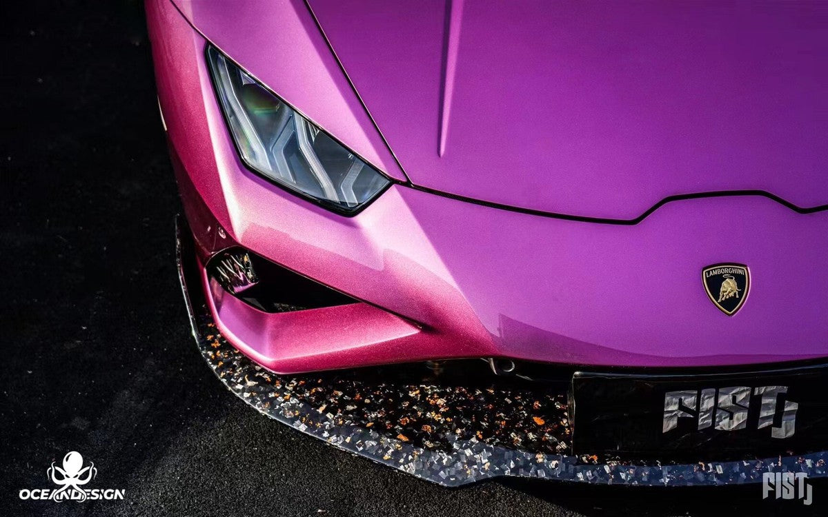 Huracan EVO RWD carbon rear wing installed