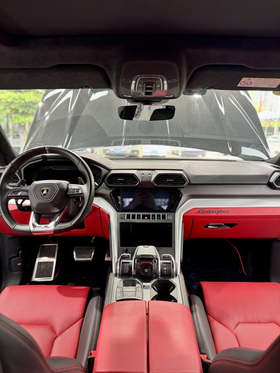 Lamborghini Urus Topcar Style Dry Carbon Fiber Aero Kit – Front Lip, Side Skirts, Rear Lip, Hood, Wing, Mirror Covers, Fender Trim, Wheel Arches, Air Vents, Interior Trim