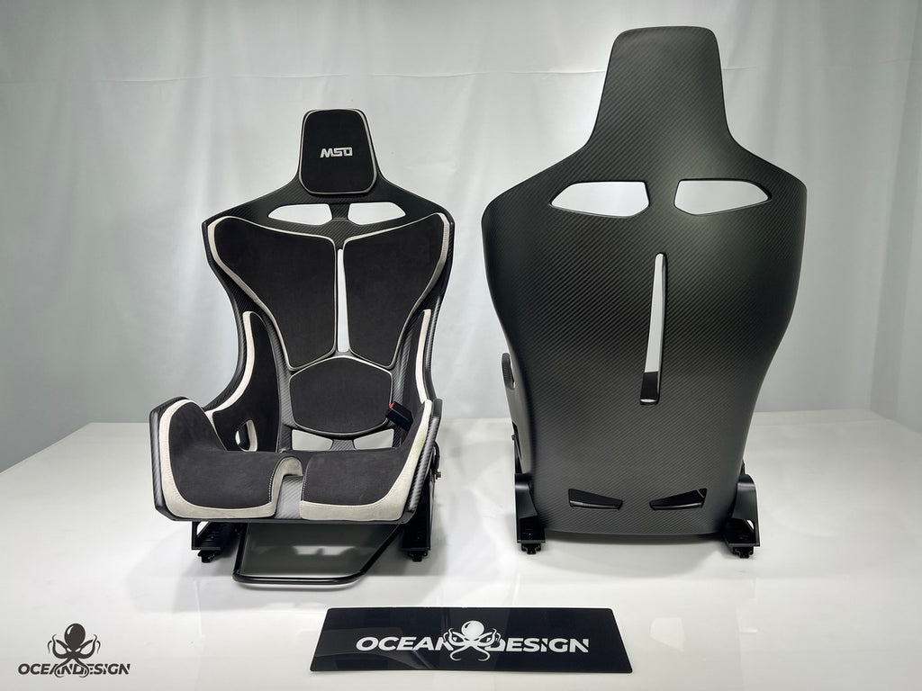 McLaren Senna Style Dry Carbon Fiber One-Piece Racing Bucket Seat – Alcantara Lightweight